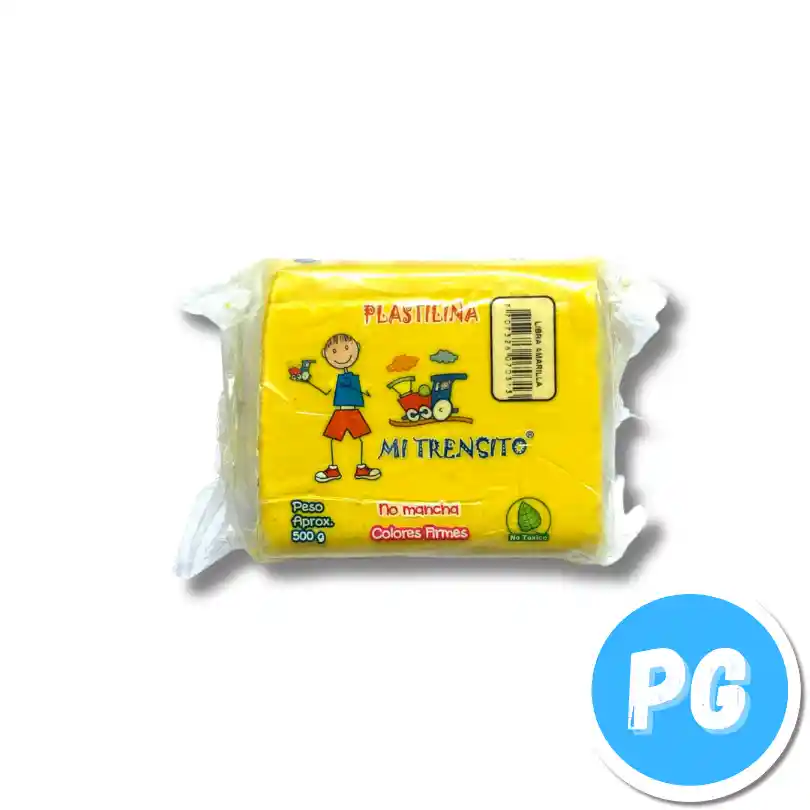 Paquete Plastilina Mi Trensito X500 Gramos Amarillo
