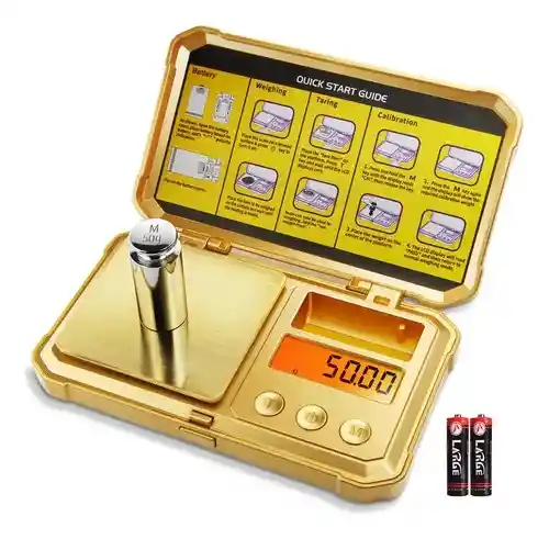 Gramera Digital Con Estuche Dorado 211c
