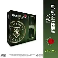 Pack Buchanans 750 Ml + 2 Vasos