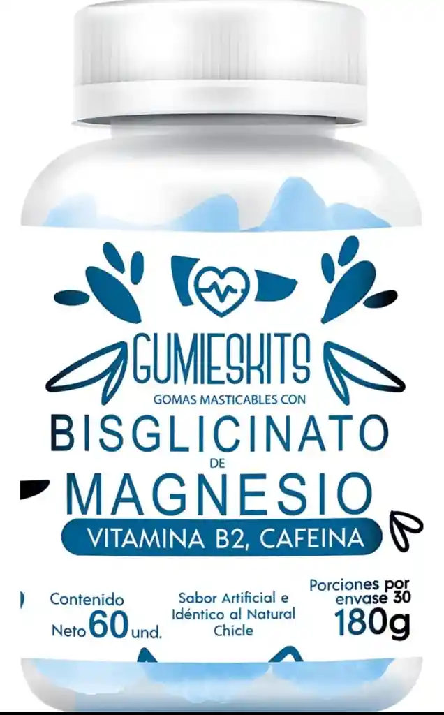 Gomitas De Bisglicinato De Magnesio Con Vitamina B2 Y Cafeina