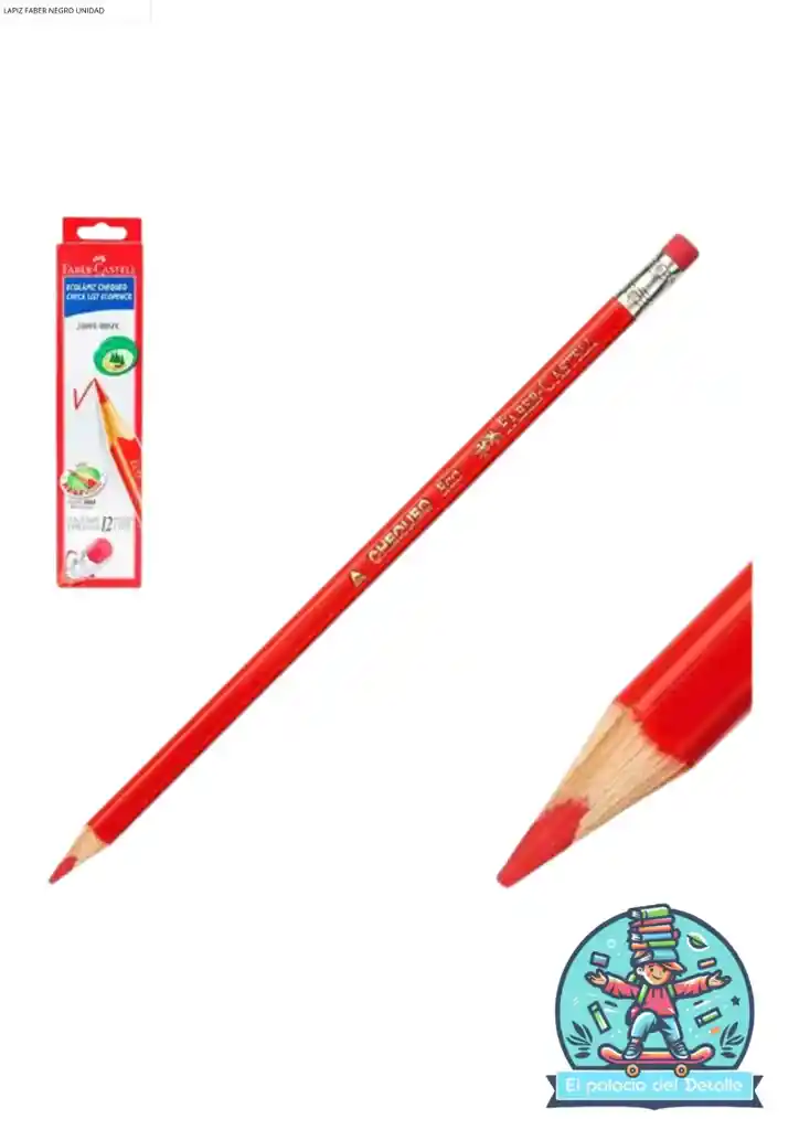 Lapiz Faber Rojo Unidad