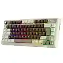 Teclado Gamer Mecánico Inalámbrico Royal Kludge Rkl75 Rgb 75% Moca Grey (español)