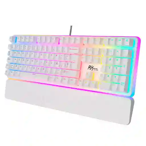 Teclado Gamer Mecánico Royal Kludge Rk918 White Rgb (español)