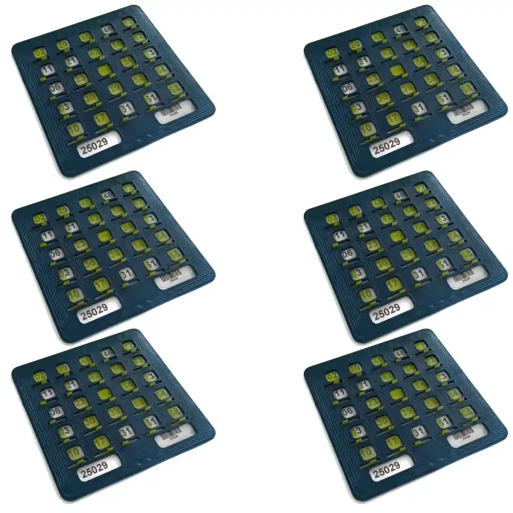 Tablas Plasticas Para Bingo Profesional Juego Mesa Familia