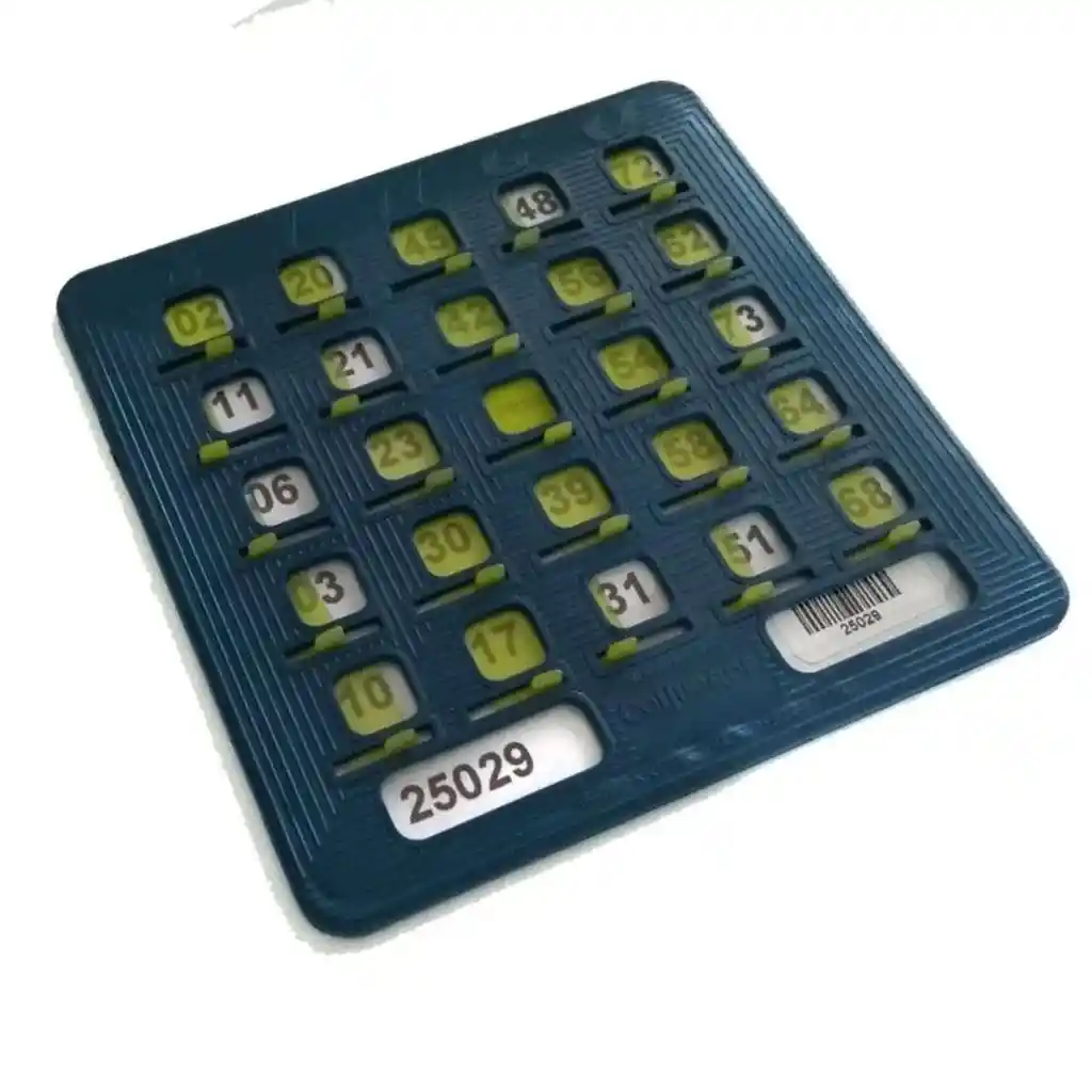 Tablas Plasticas Para Bingo Profesional Juego Mesa Familia