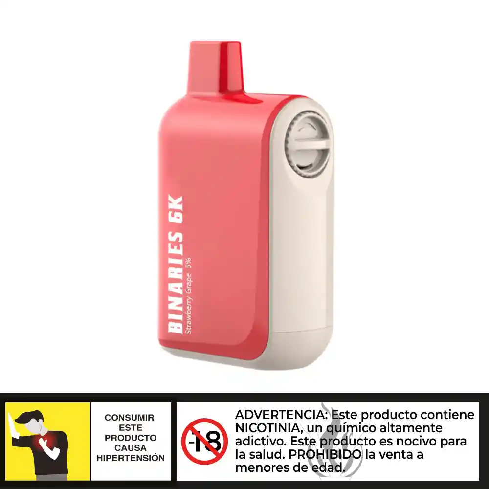 Horizon Binaries 6k - Vape Desechable - Strawberry Grape