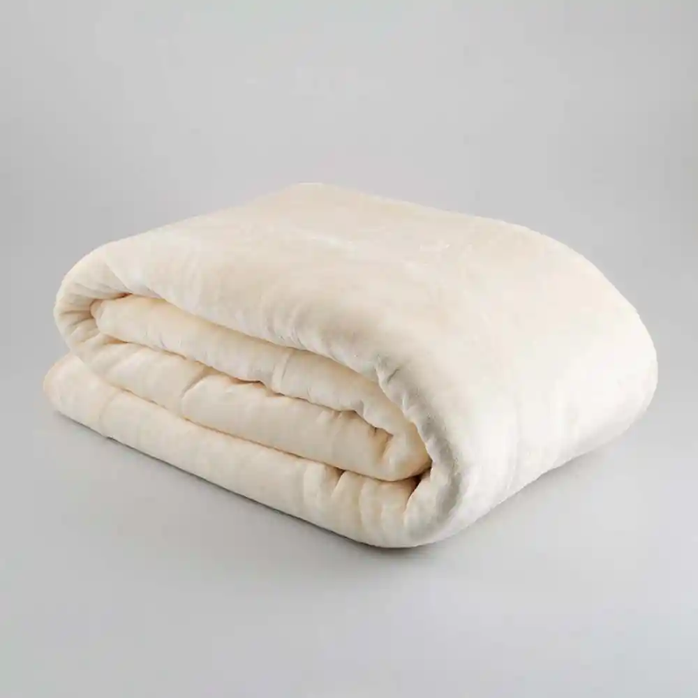 Cobija Fenissa Queen Beige 100% Microfibra