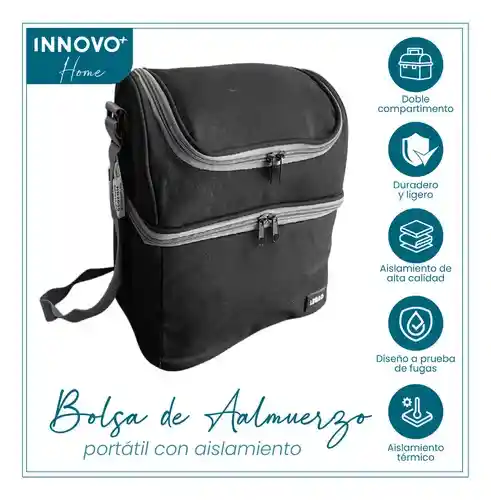 Bolso Lonchera Térmico Para Alimentos Con Bolsillos Innovo