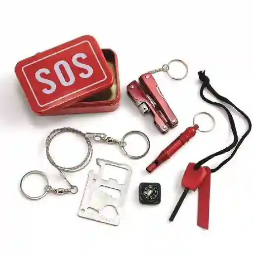 Kit De Supervivencia Sos Caja Multiherramientas Multifuncional 6 En 1