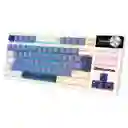 Teclado Gamer Mecánico Inalámbrico Royal Kludge Rks85 Rgb Horizon Blue (español)