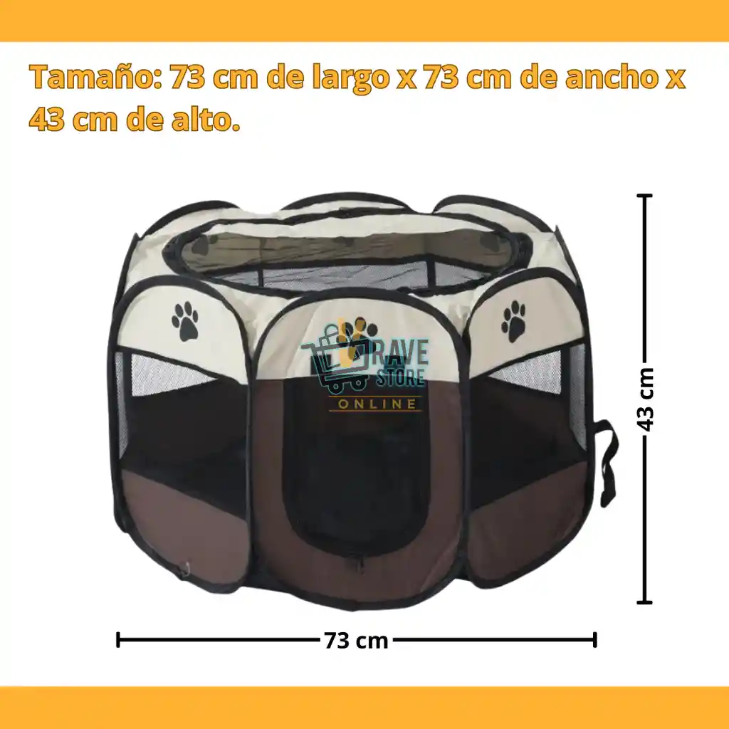 Corral Plegable Para Perro Y Gato Casa Jaula Tienda Plegable