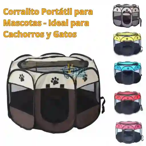 Corral Plegable Para Perro Y Gato Casa Jaula Tienda Plegable