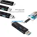 Adaptador/convertidor Otg Tipo C, Microusb, Para Celulares / Lector De Memorias