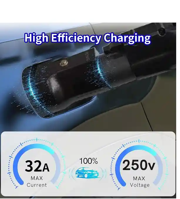 Cargador Ev Tipo 1 A Tipo 2 Carga De Vehículos Eléctricos