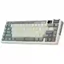 Teclado Gamer Mecánico Inalámbrico Royal Kludge Rkm70 Rgb 75% Cyan Purple (español)