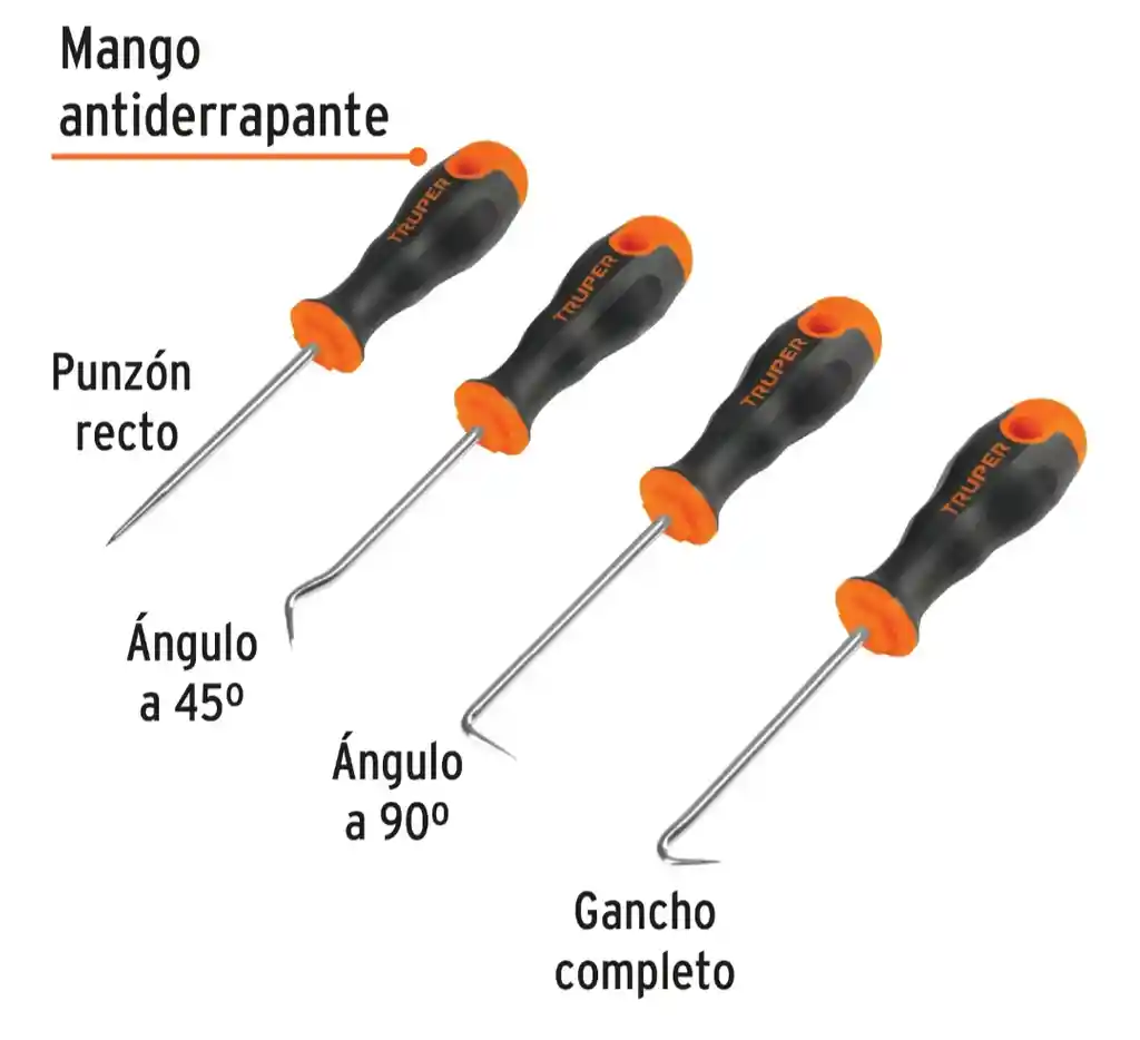 Juego De Puntas Y Ganchos Retenedores Multiusos Truper