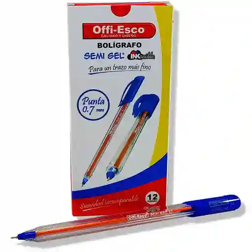 Esfero Offi-esco Punta Delgada ,color Azul