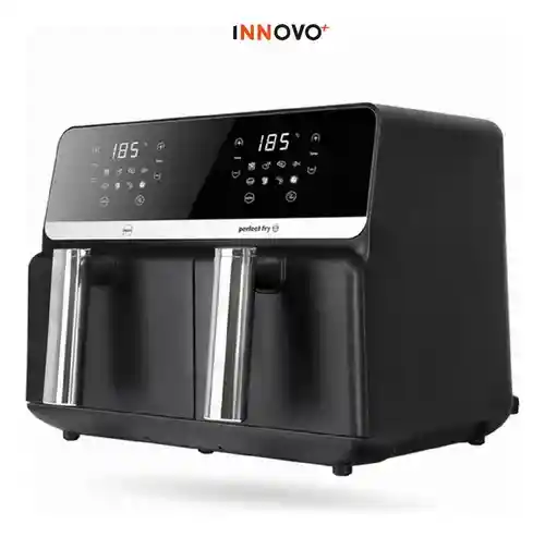 Air Fryer Freidora De Aire 9 Litros Doble Bandeja Digital Premium Nobelsound Inn Nb-2100