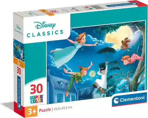 Rompecabezas 30 Piezas Disney Peter Pan Volando Para Niños