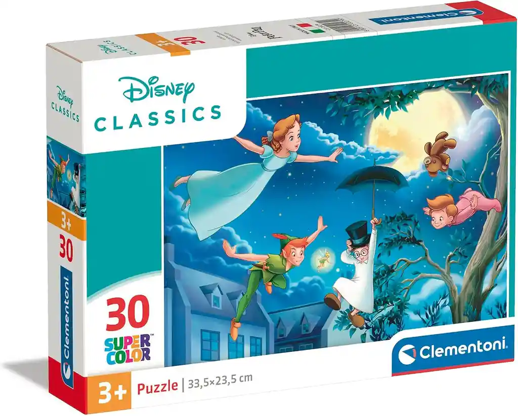Rompecabezas 30 Piezas Disney Peter Pan Volando Para Niños