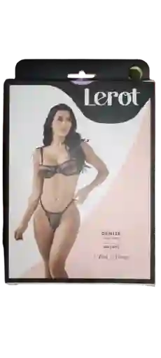 Conjunto Lenceria Denise Lerot Negro - S/m
