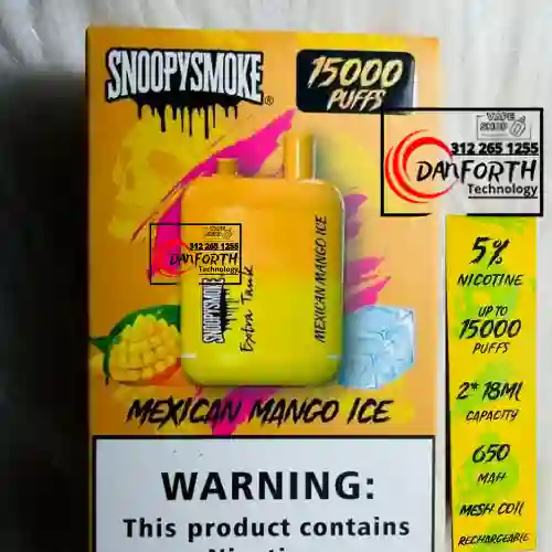 Vape Vuse 15000 Puffs 5% Mango Ice Vaporizador