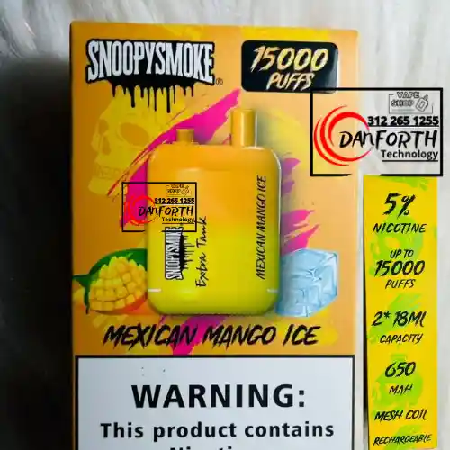 Vape Vuse 15000 Puffs 5% Mango Ice Vaporizador