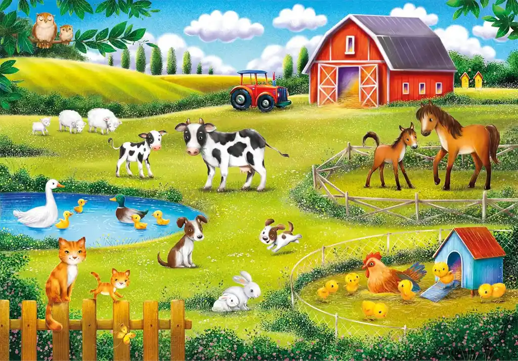 Rompecabezas 30 Piezas Granja De Animales Para Niños