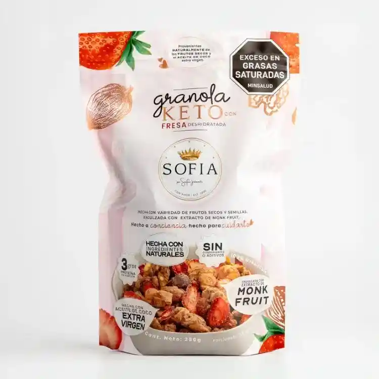 Granola Keto Fresa Sj 250gr