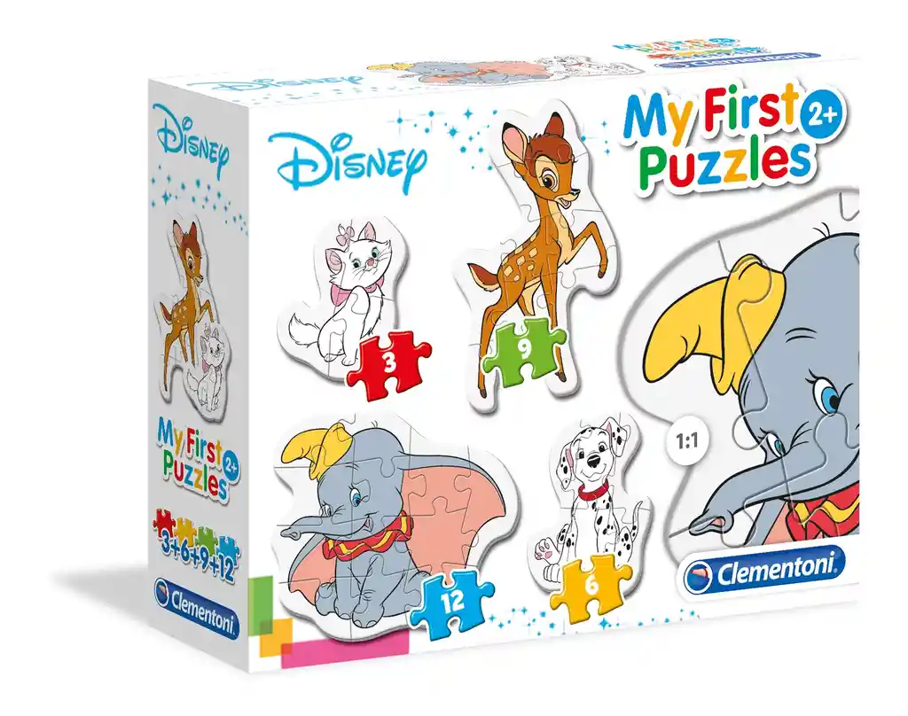 Rompecabezas Progresivo Disney Clásico 30 Piezas Para Niños