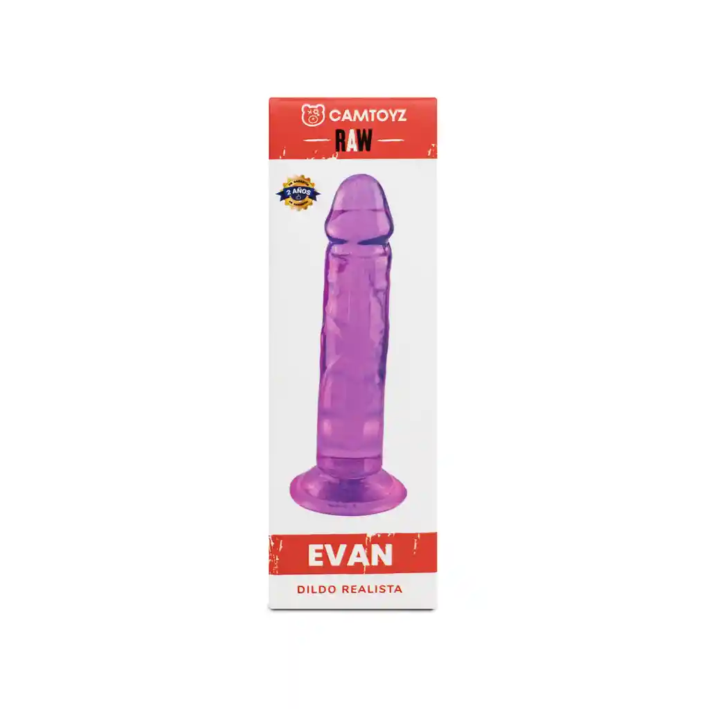 Dildo Realista Evan Morado