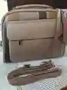 Bolso Cafe En Cuero Sintetico