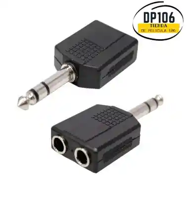 Adaptador Y Estéreo 1/4" A 2 X 1/4"