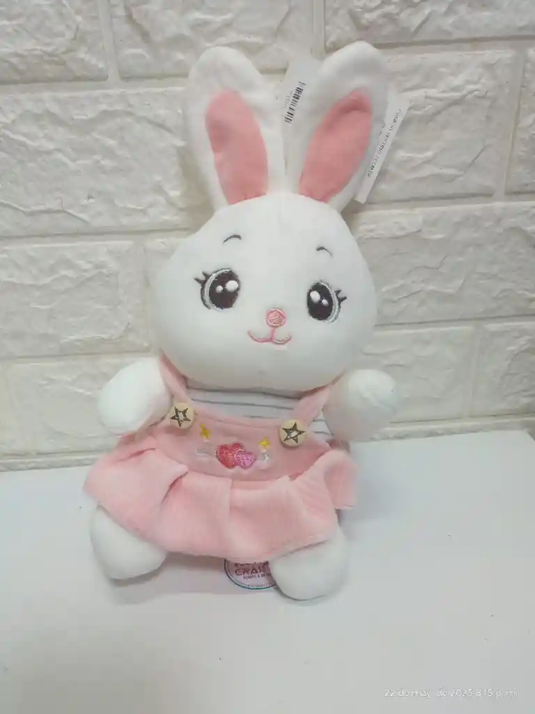 Peluche Conejita De 20cm Diferente Color De Vestido