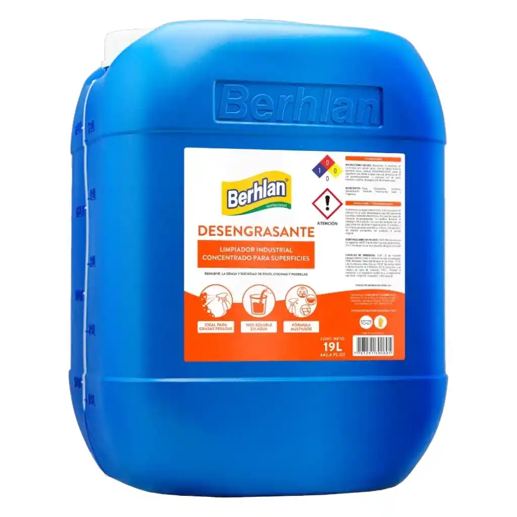 Desengrasante Berhlan Concentrado X 19 Litros