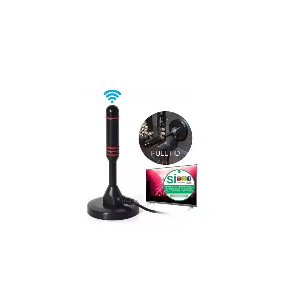 Antena Aerea Tdt Para Tv Digital Potente De Interior Hdtv