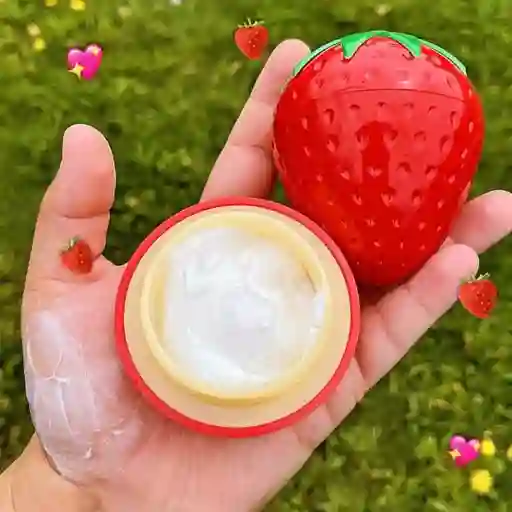 Crema De Manos Hidratante En Forma De Fresa