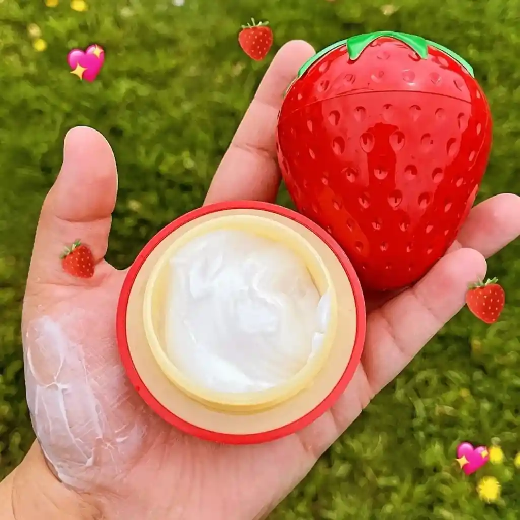 Crema De Manos Hidratante En Forma De Fresa