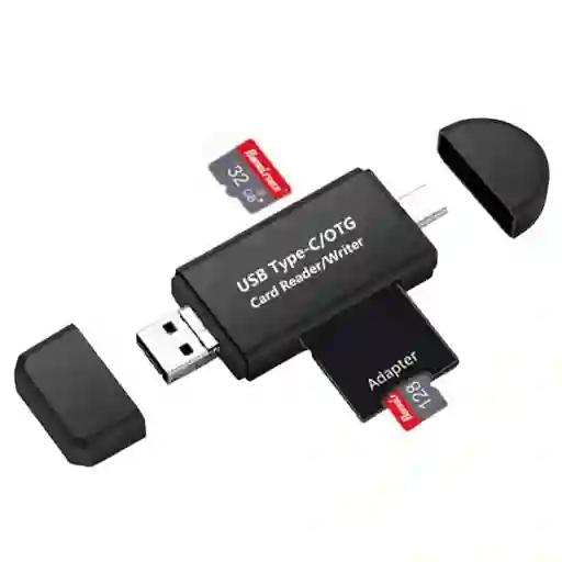 Tarjeta Otg Sd A Usb, Tipo C, Micro Usb (v8)