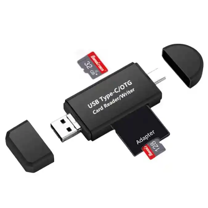 Tarjeta Otg Sd A Usb, Tipo C, Micro Usb (v8)