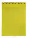 Libreta Block Argollado Amarillo Carta 50 Hojas 100 Paginas