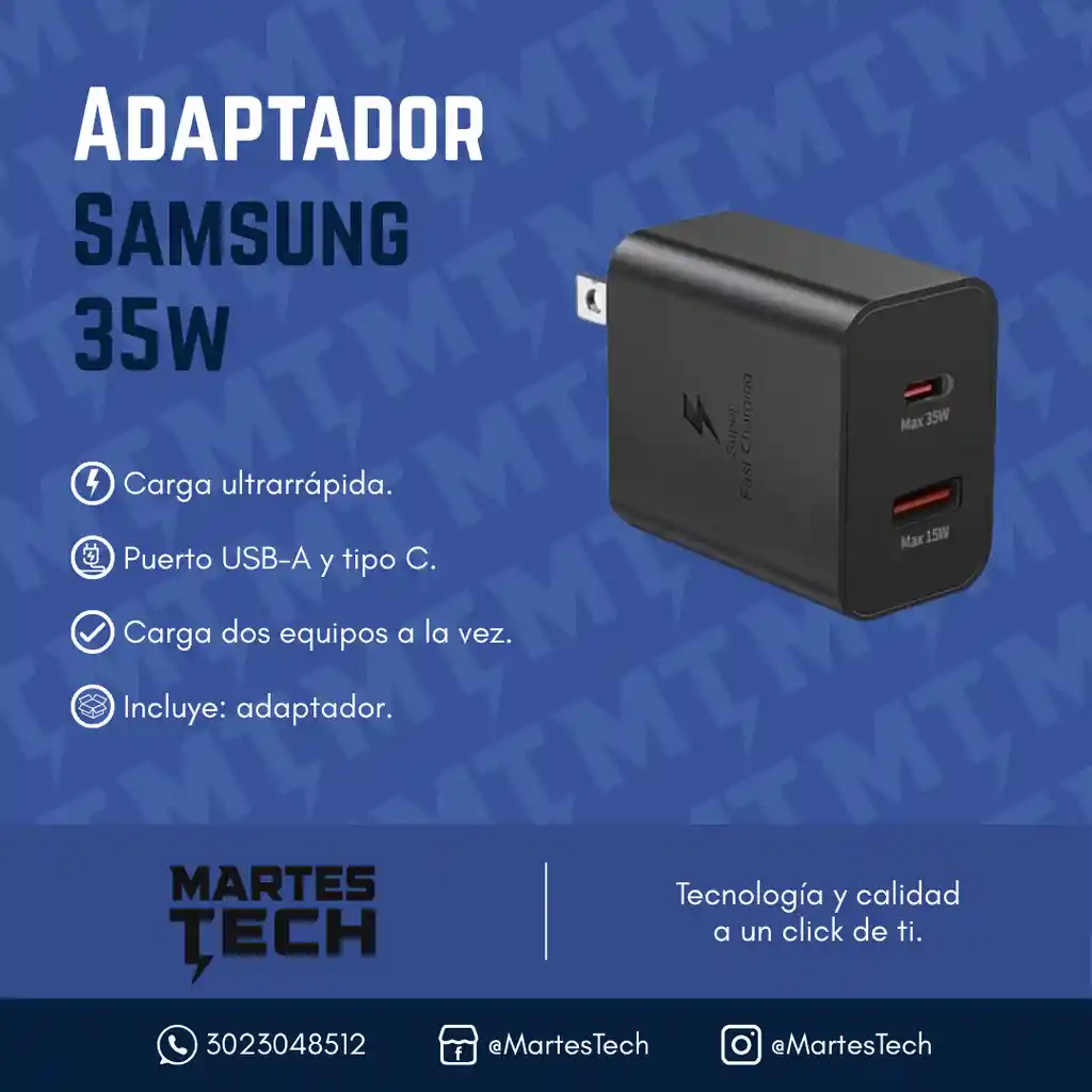 Adaptador 35w Para Samsung