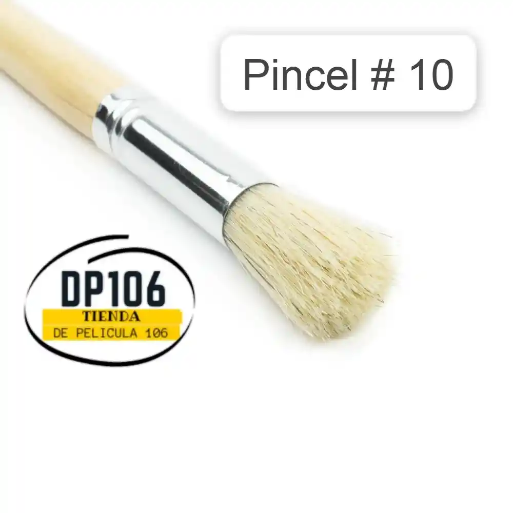 Pincel Cerda Redonda # 10