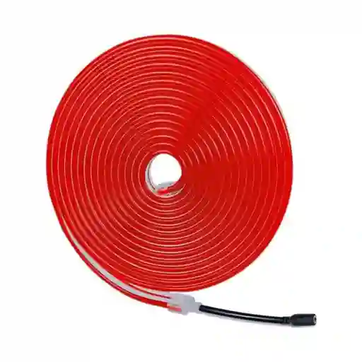 Cinta Led Neon Cubierta De Color 5w 12v Rojo Rll 5mts