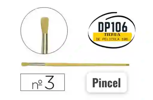 Pincel Cerda Redonda # 3