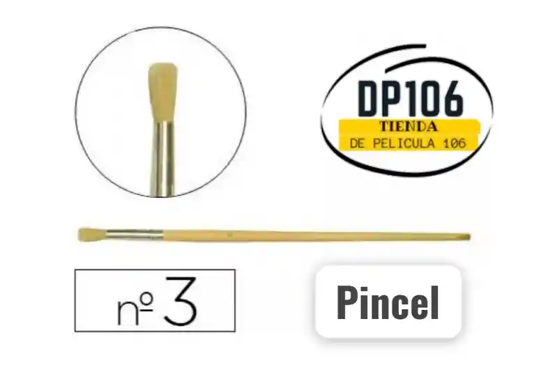 Pincel Cerda Redonda # 3