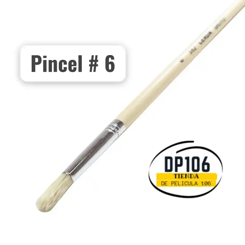 Pincel Cerda Redonda # 6