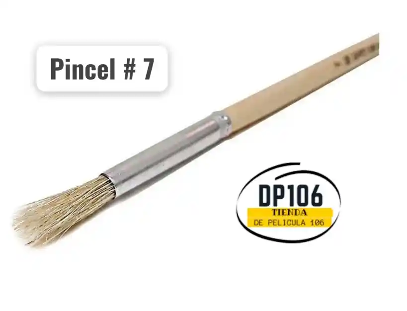 Pincel Cerda Redonda # 7