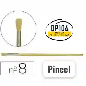 Pincel Cerda Redonda # 8