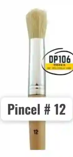 Pincel Cerda Redonda # 12